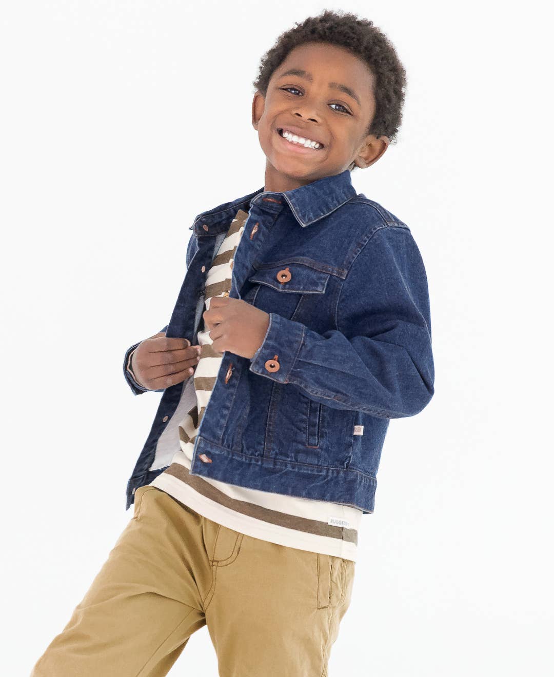 Boys Medium Wash Denim Jean Jacket