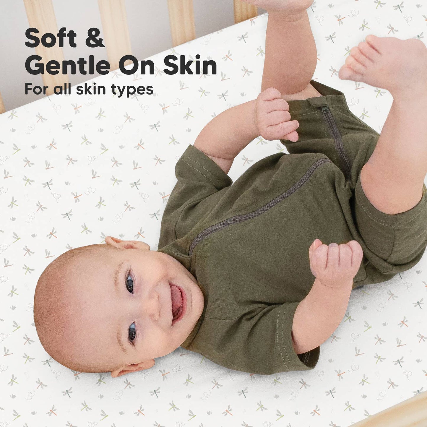 2-pack Organic Cotton Fitted Crib Sheet
