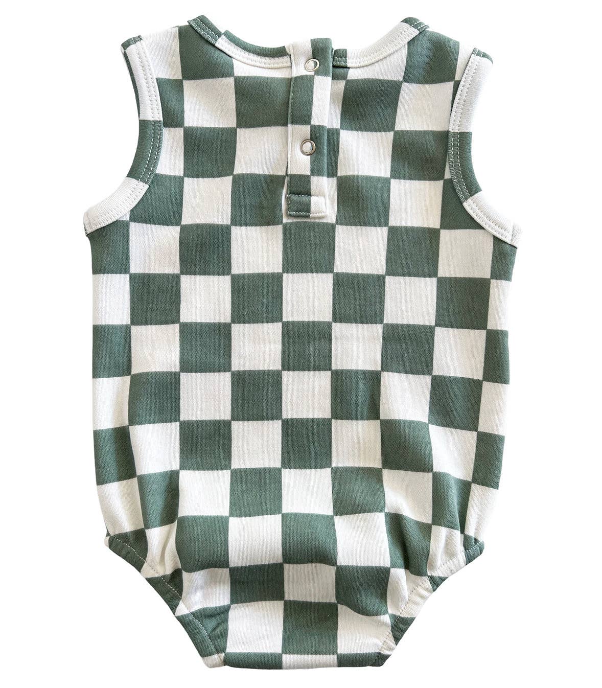 Matcha Milkshake Checkerboard / Organic Dune Bubble (Baby)