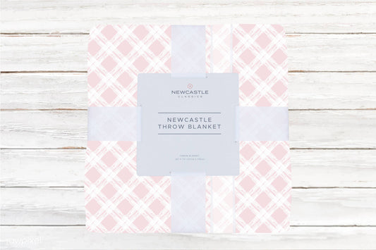 Primrose Pink Plaid Newcastle Throw Blanket