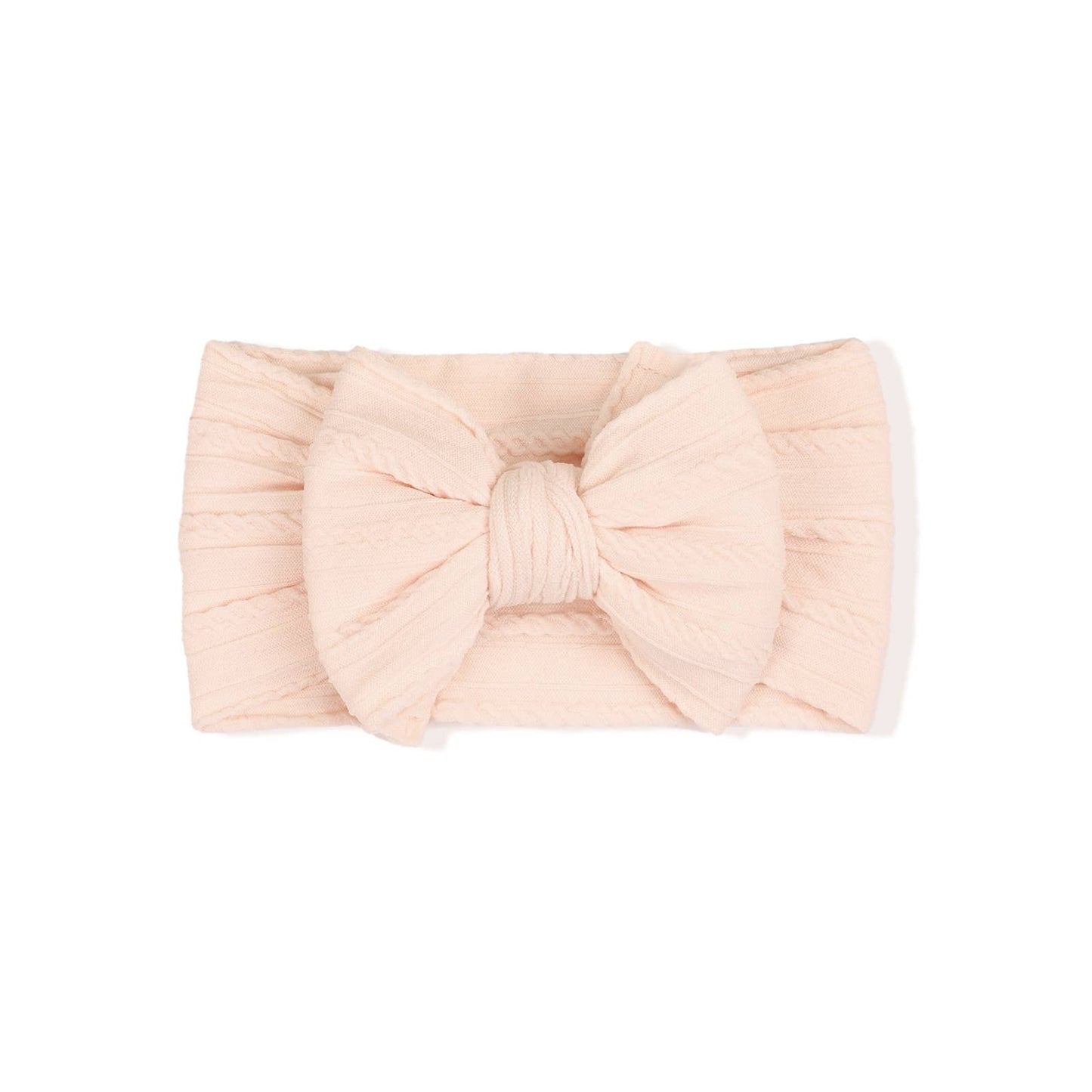 Cable knit Big bow Baby headband