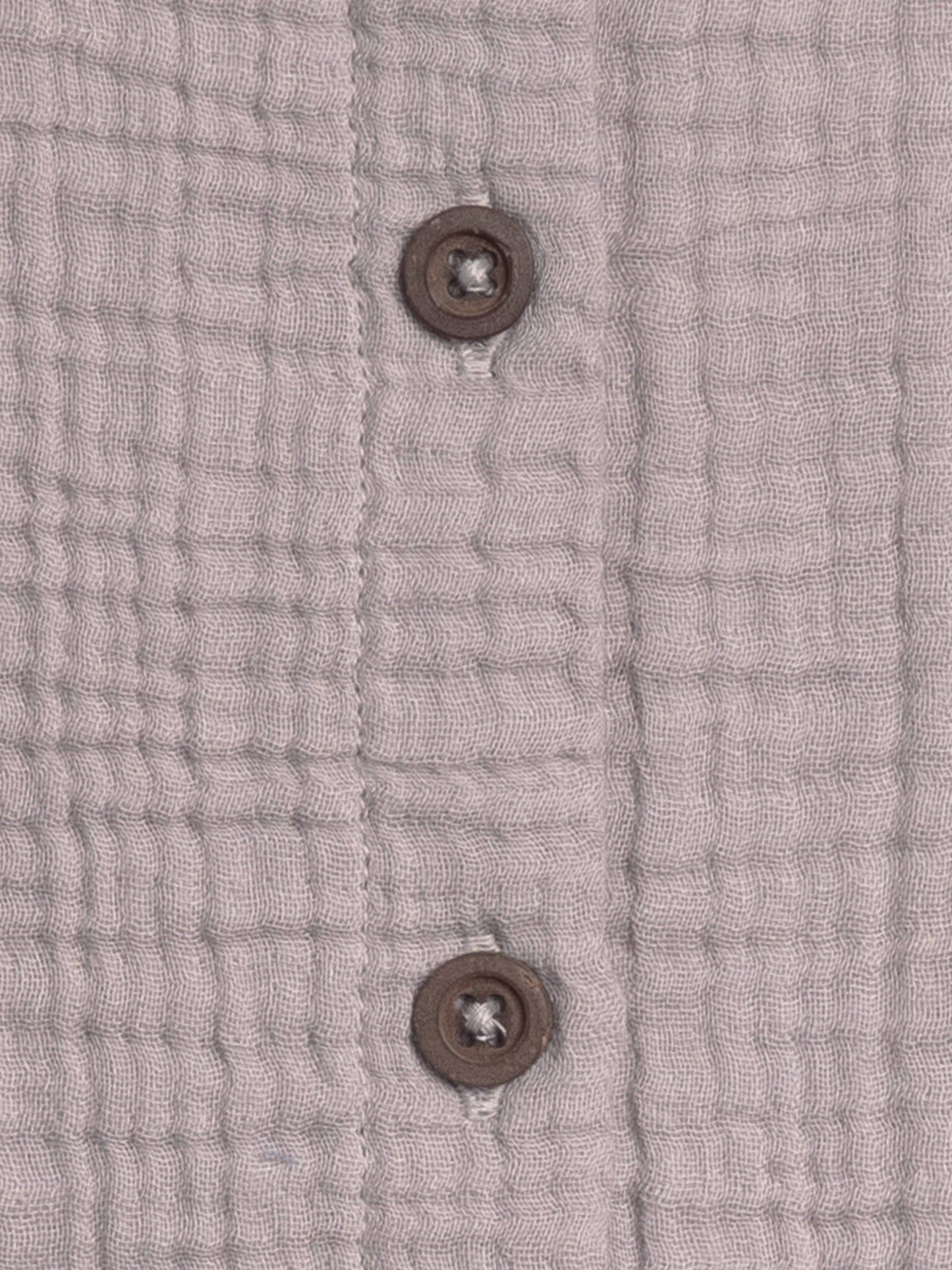 Tessa Muslin Button Front Ruffle Sleeve Top - Lilla