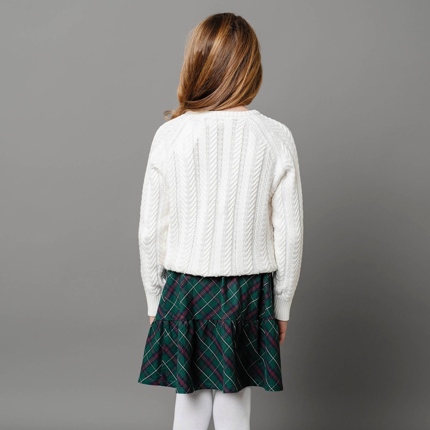 Organic Raglan Cable Sweater - Baby