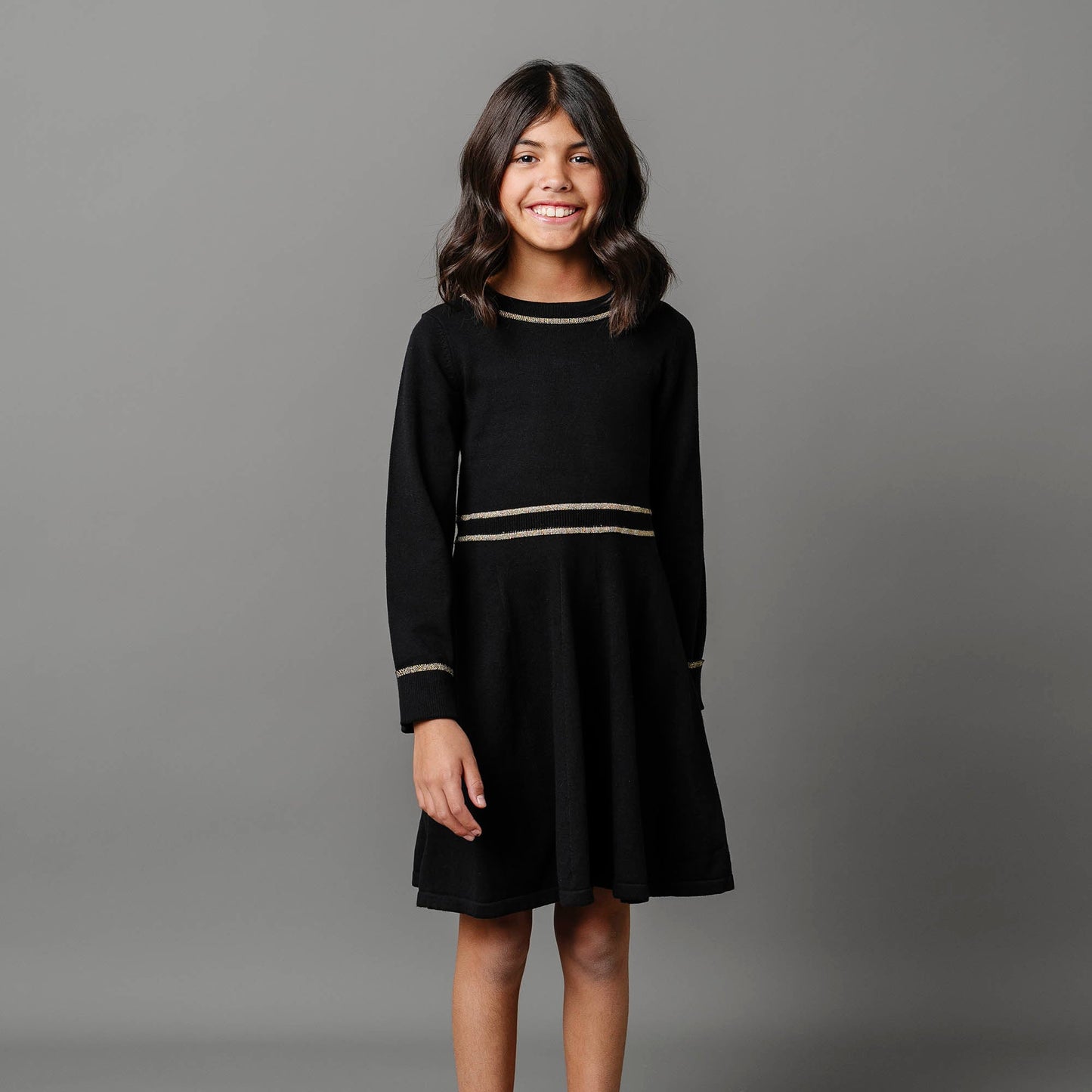 Organic Ruffle Collar Sweater Dress - Baby