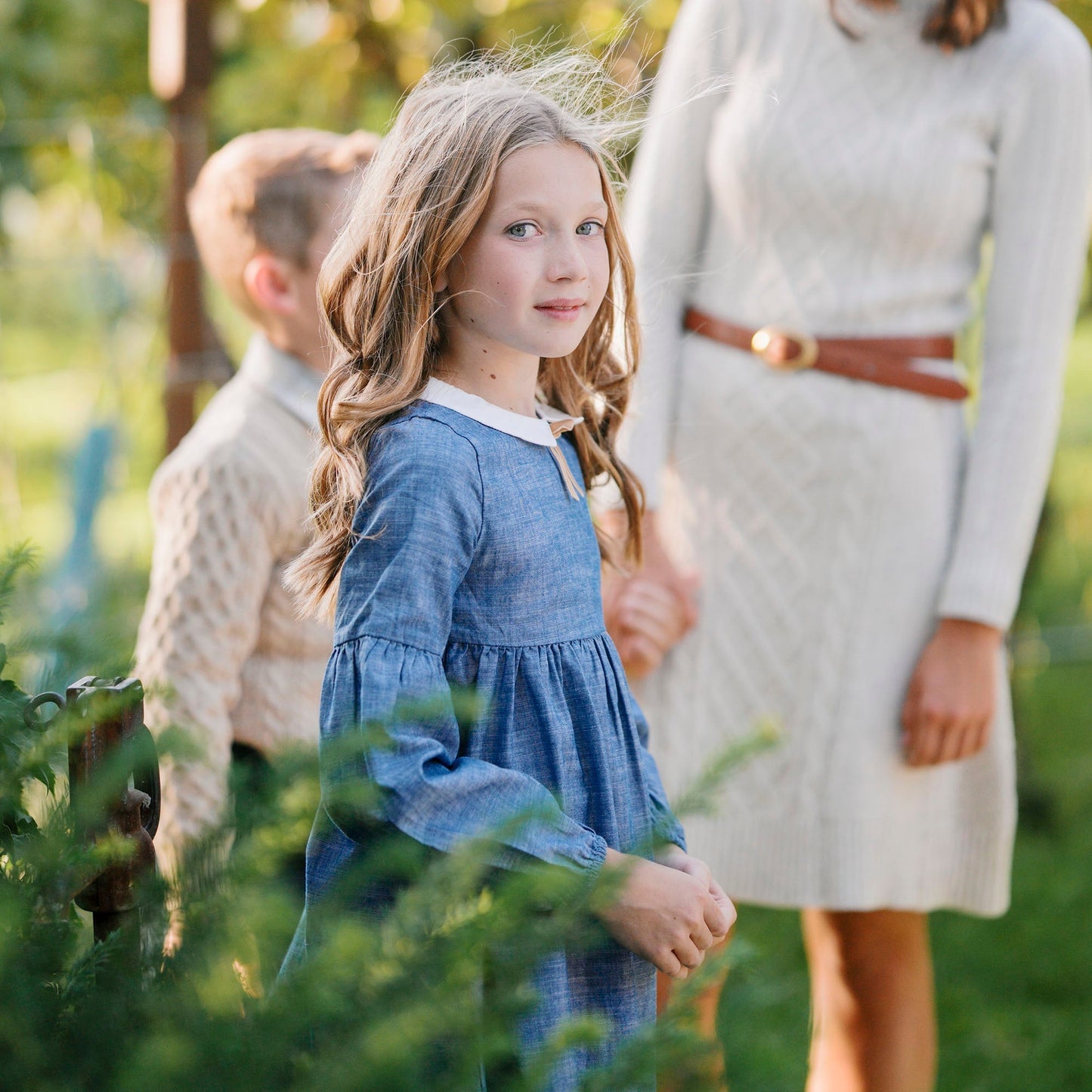 Organic Chambray Empire Dress