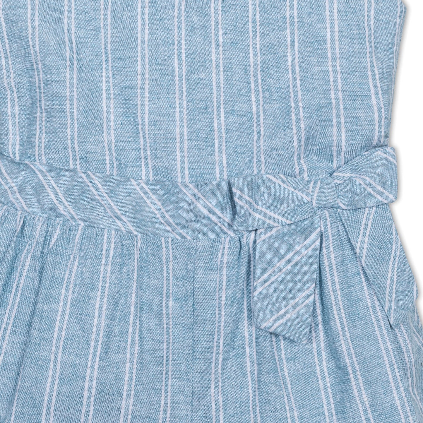 Linen Ruffle Collar Romper - Baby