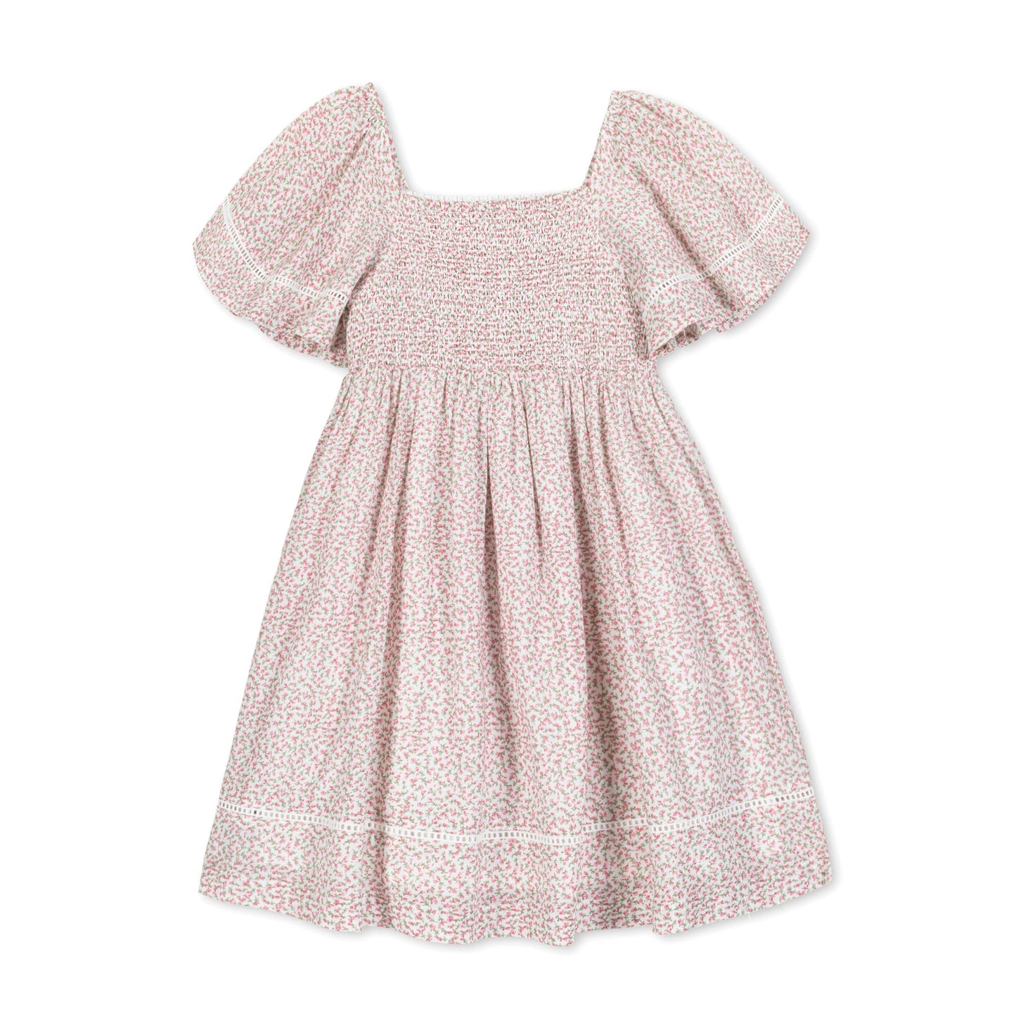 Organic Smocked Bell Sleeve Dress - Baby