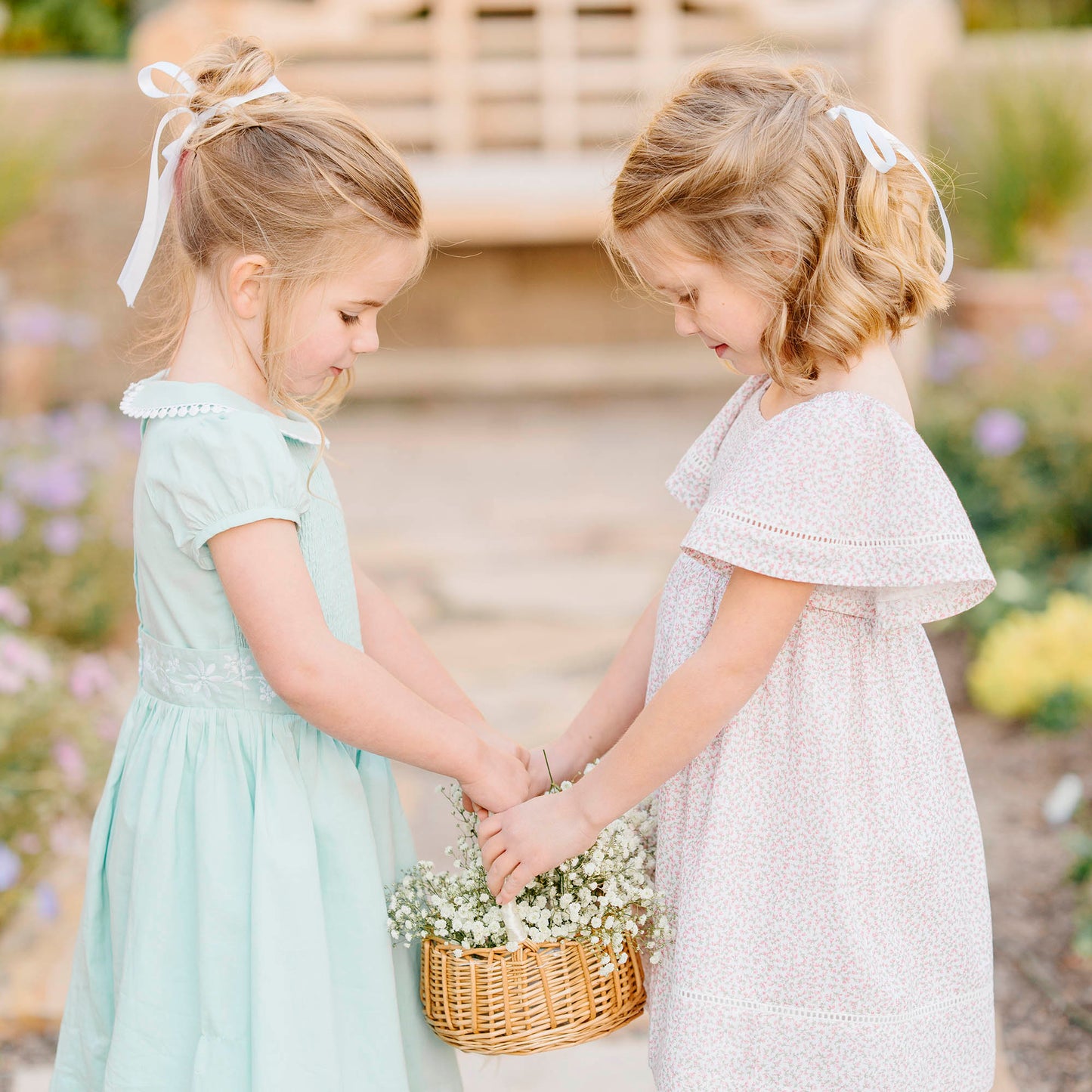 Organic Smocked Bell Sleeve Dress - Baby