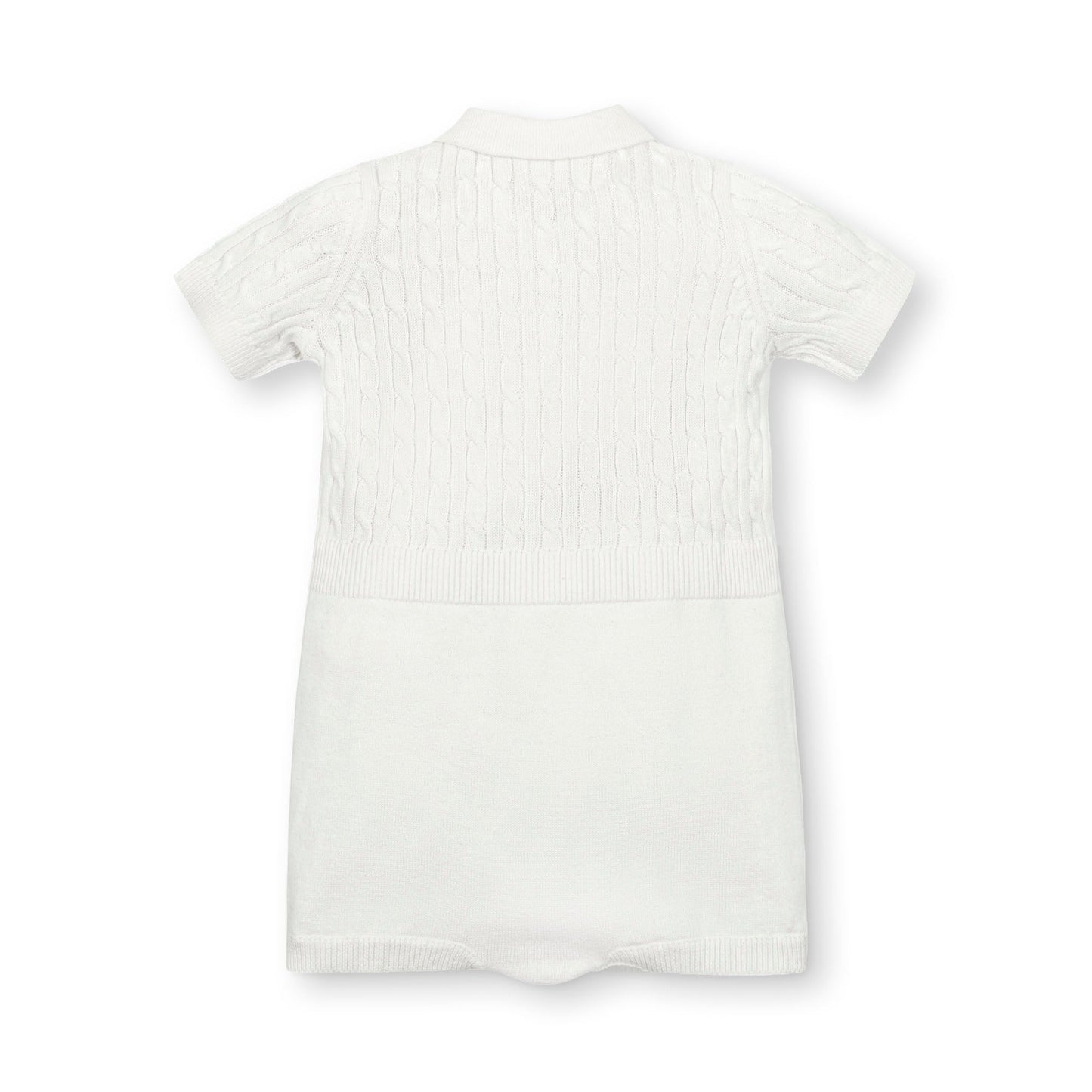 Organic Shortie Cable Sweater Romper