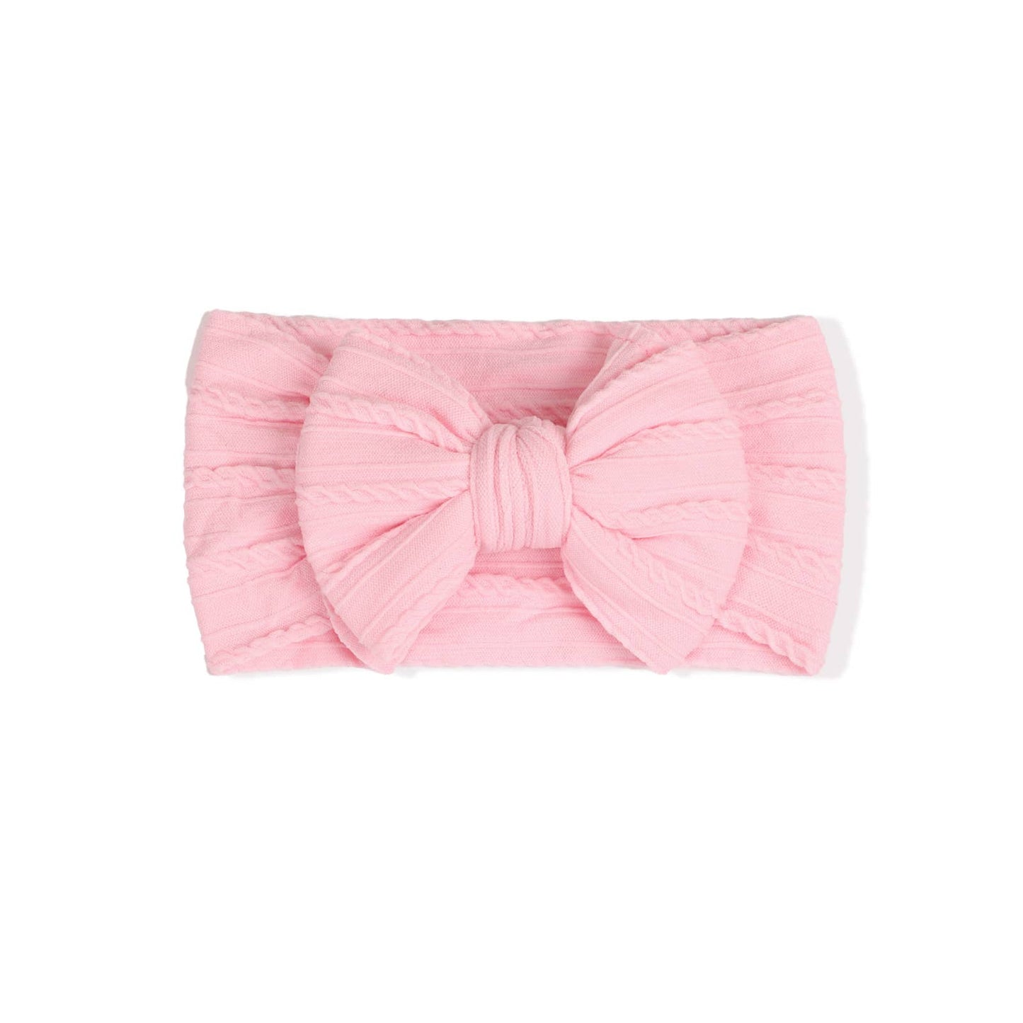 Cable knit Big bow Baby headband