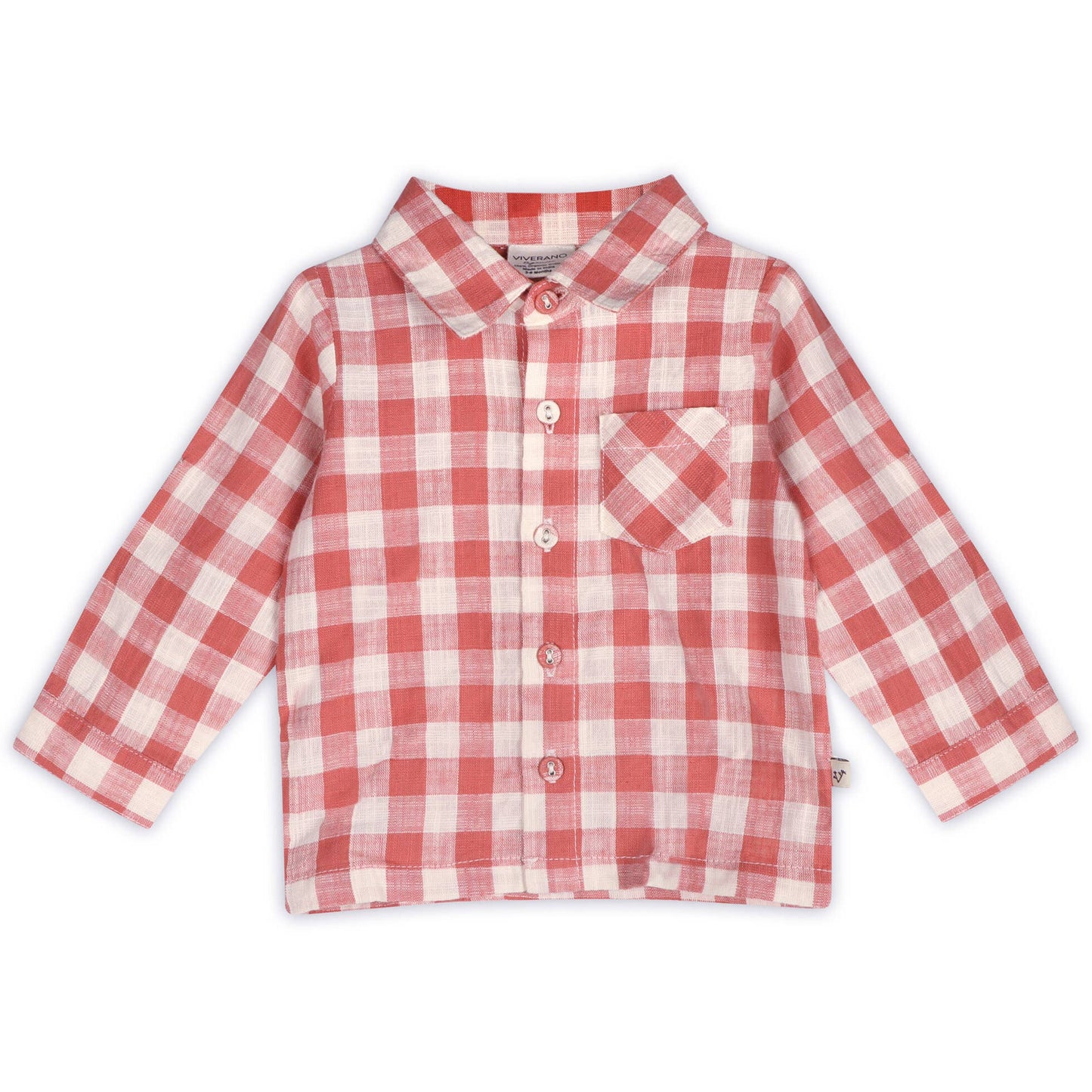 Arden Gingham Baby Shirt & Cord Pant (Organic Cotton)