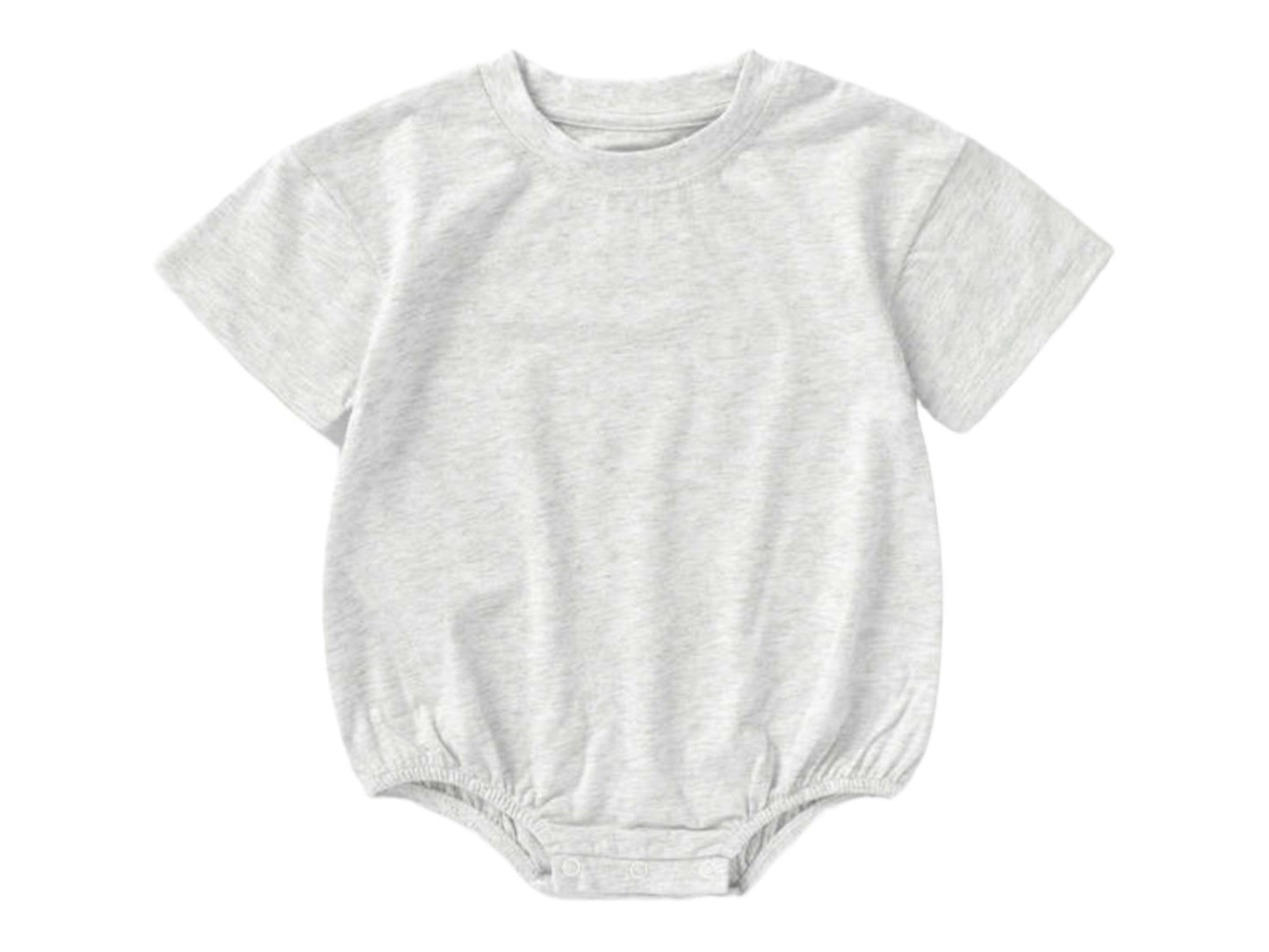 Bubble Baby romper organic oversized drop shoulder t-shirt