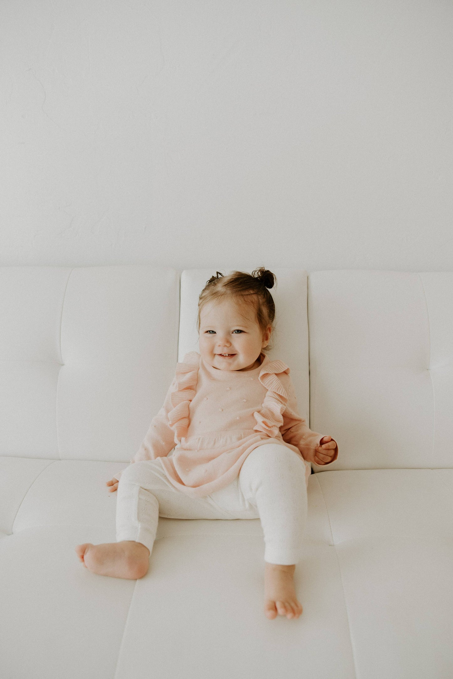 Pointelle Knit Stretch Baby Leggings Pants (Organic Cotton)
