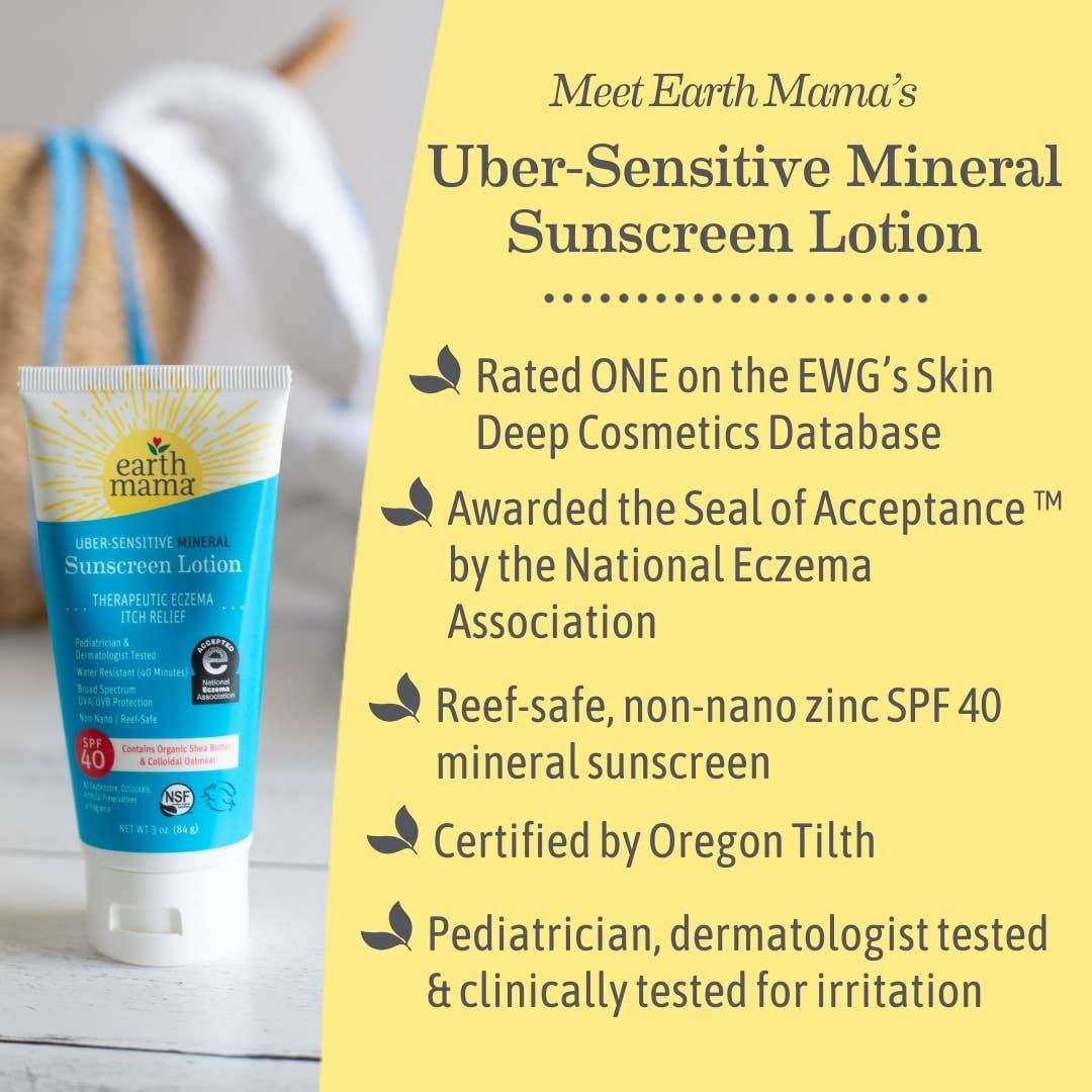 Uber-Sensitive Mineral Sunscreen Lotion - SPF 40