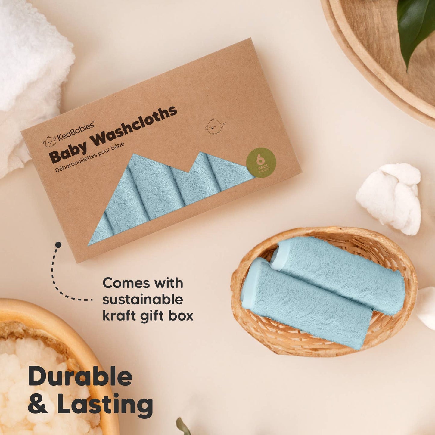 6-Pack Baby Wash Cloths
