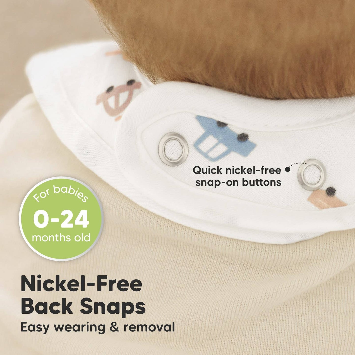 KeaBabies 8-Pack Coast Drool Bibs