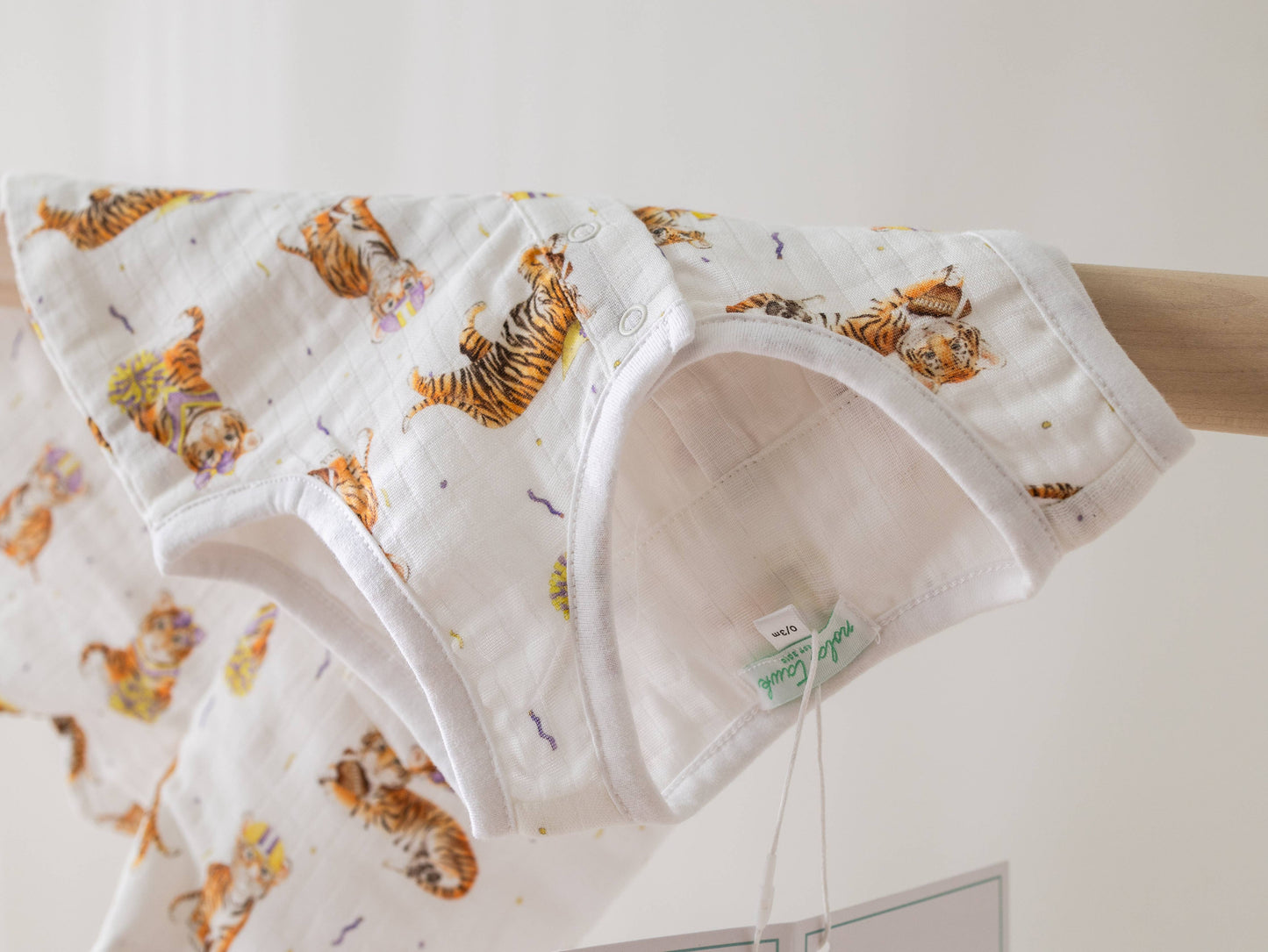 MVC: Louisiana Tigers Organic Muslin Shortalls