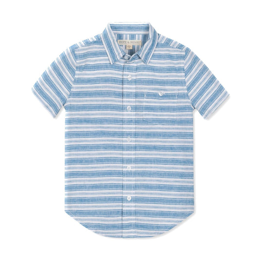 Linen Short Sleeve Button Down Shirt