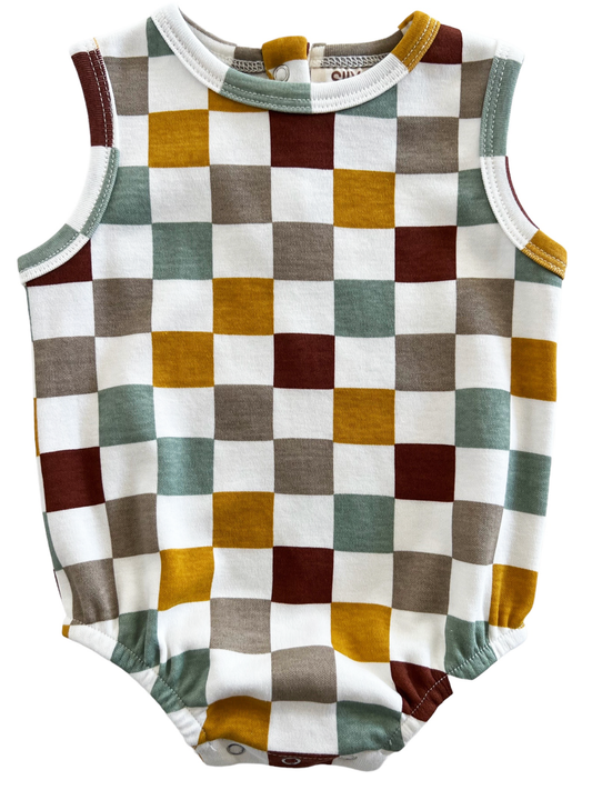 Cannoli Checkerboard / Organic Dune Bubble (Baby - Kids)