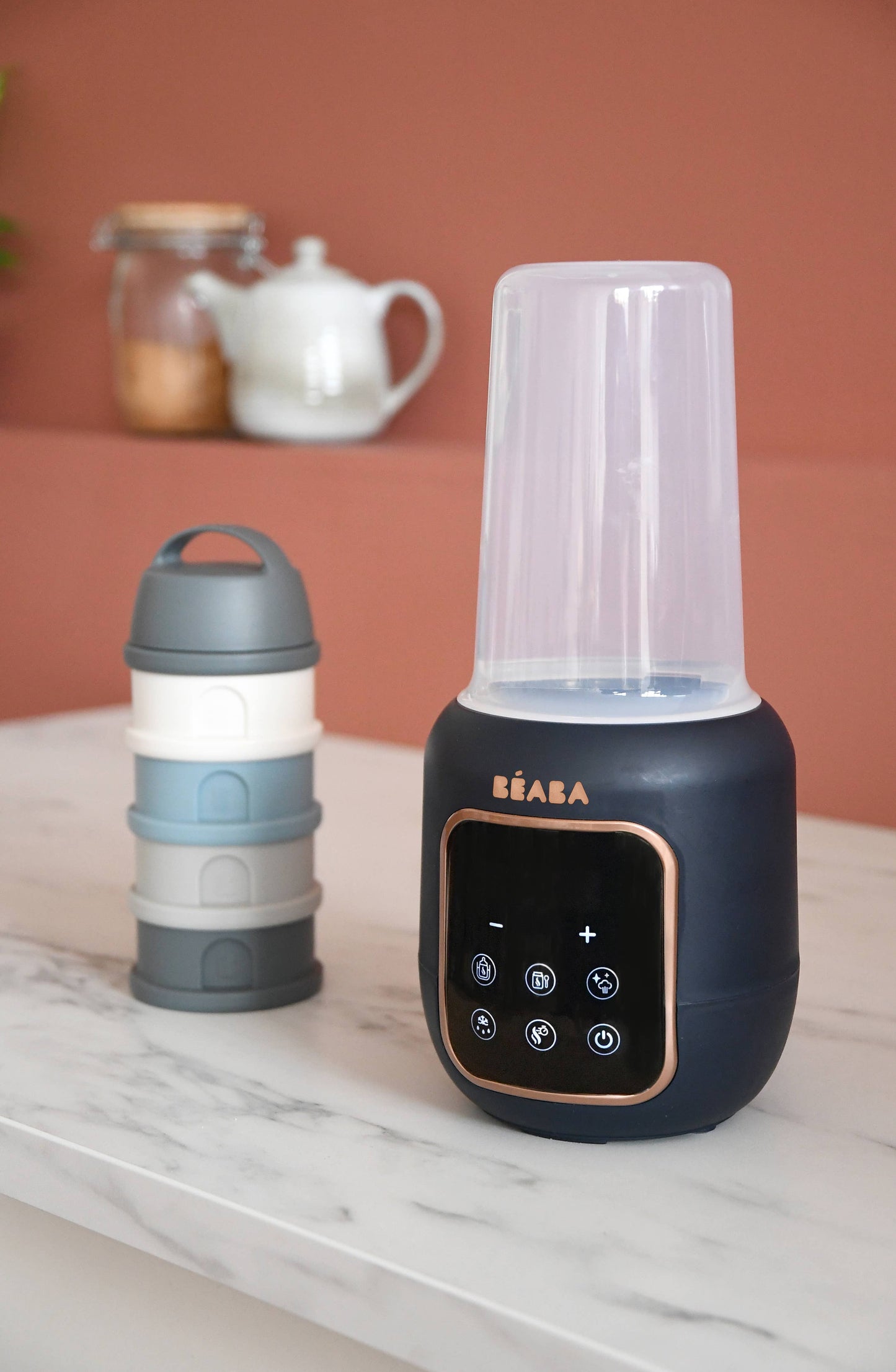 BEABA Multi Milk Baby Bottle & Jar Warmer-Midnight