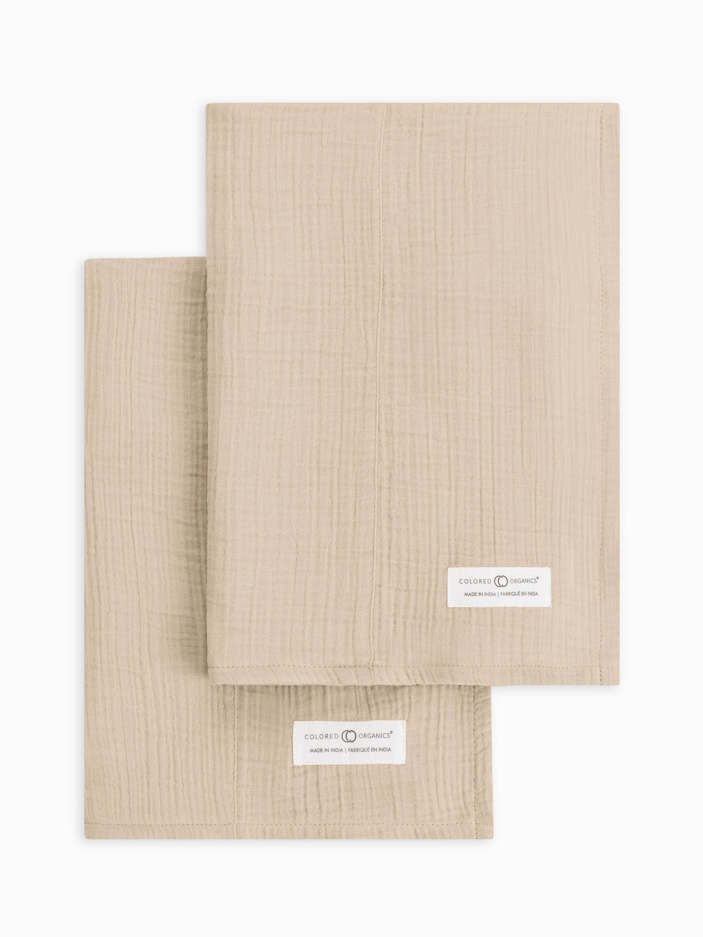 Organic Baby Muslin Burp Cloth (2-pack) - Clay