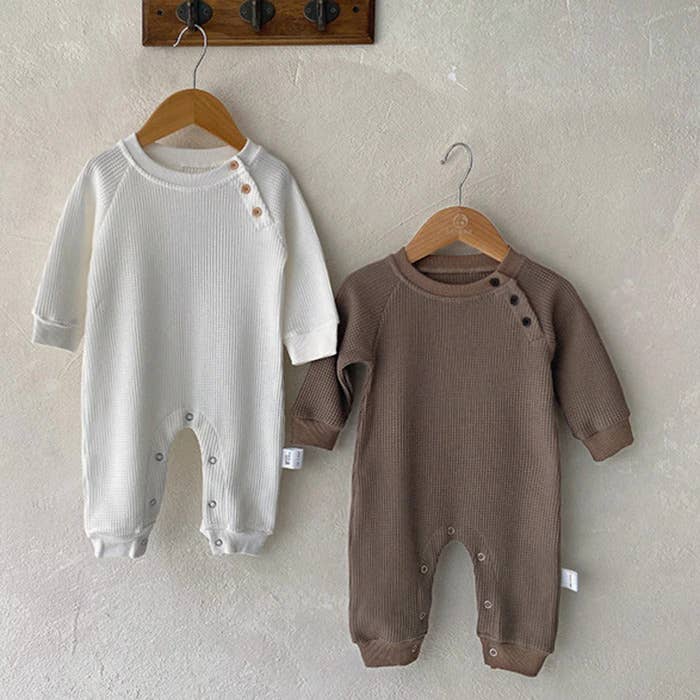 Annie & Charles® waffle pique jumpsuit