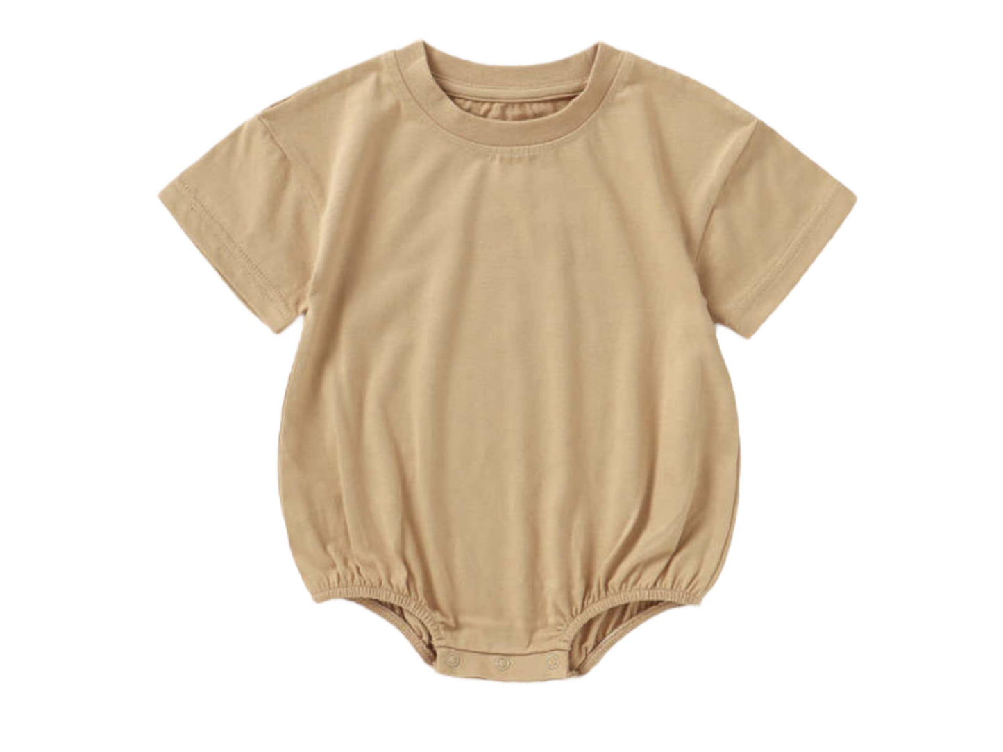 Bubble Baby romper organic oversized drop shoulder t-shirt