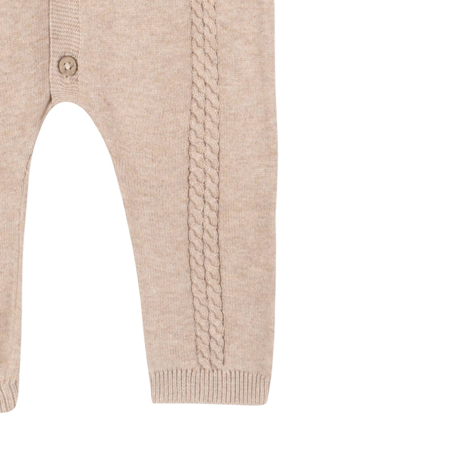 Pointelle Cable Knit Baby Jumpsuit -Organic Cotton -2 Colors