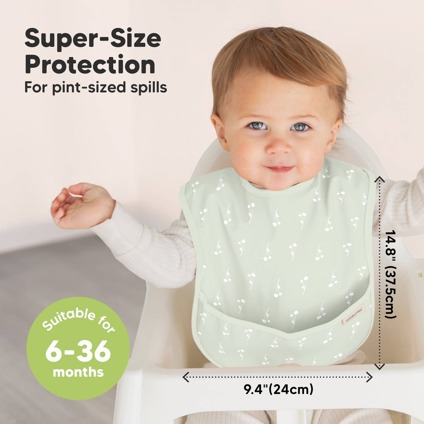 3-Pack Presto Waterproof Baby Bibs for Boys, Girls