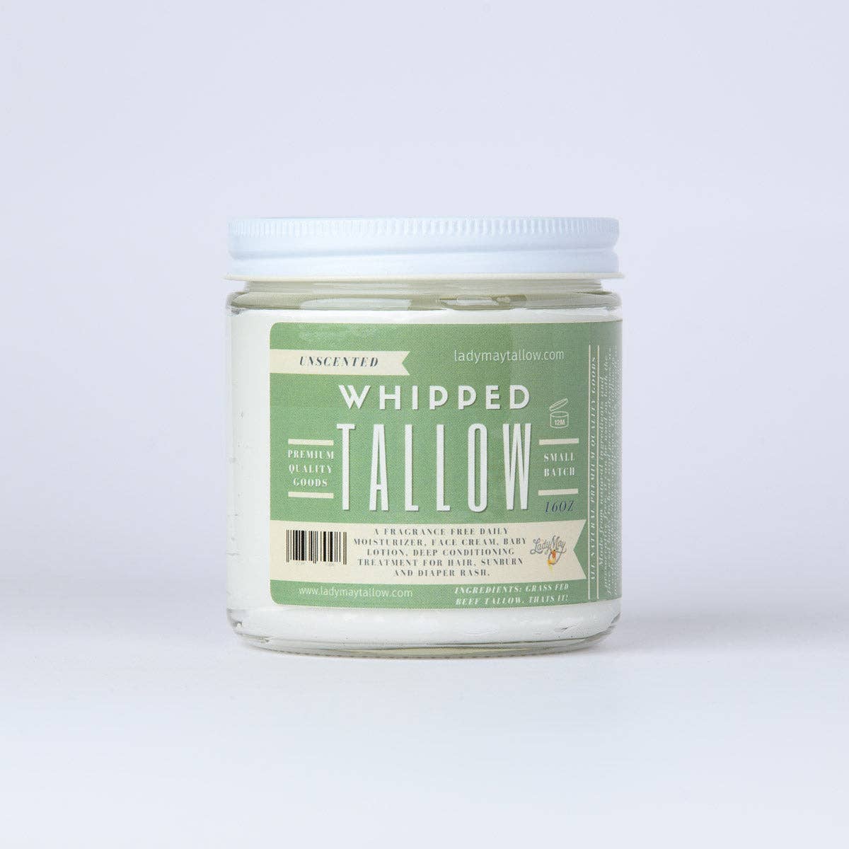 Unscented Whipped Tallow Moisturizer | 100% Natural Skincare