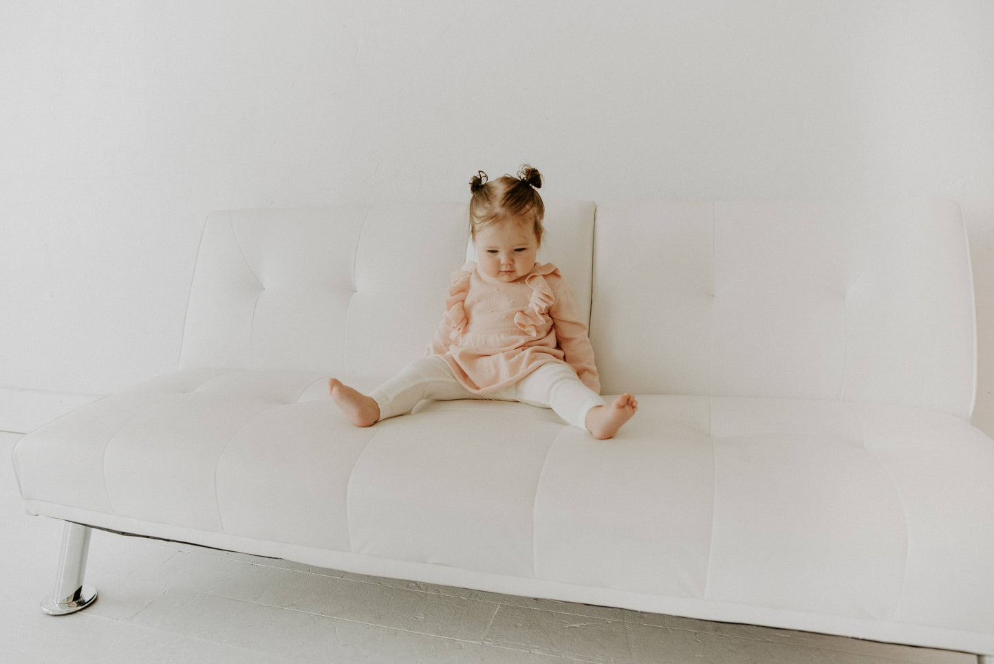 Pointelle Knit Stretch Baby Leggings Pants (Organic Cotton)