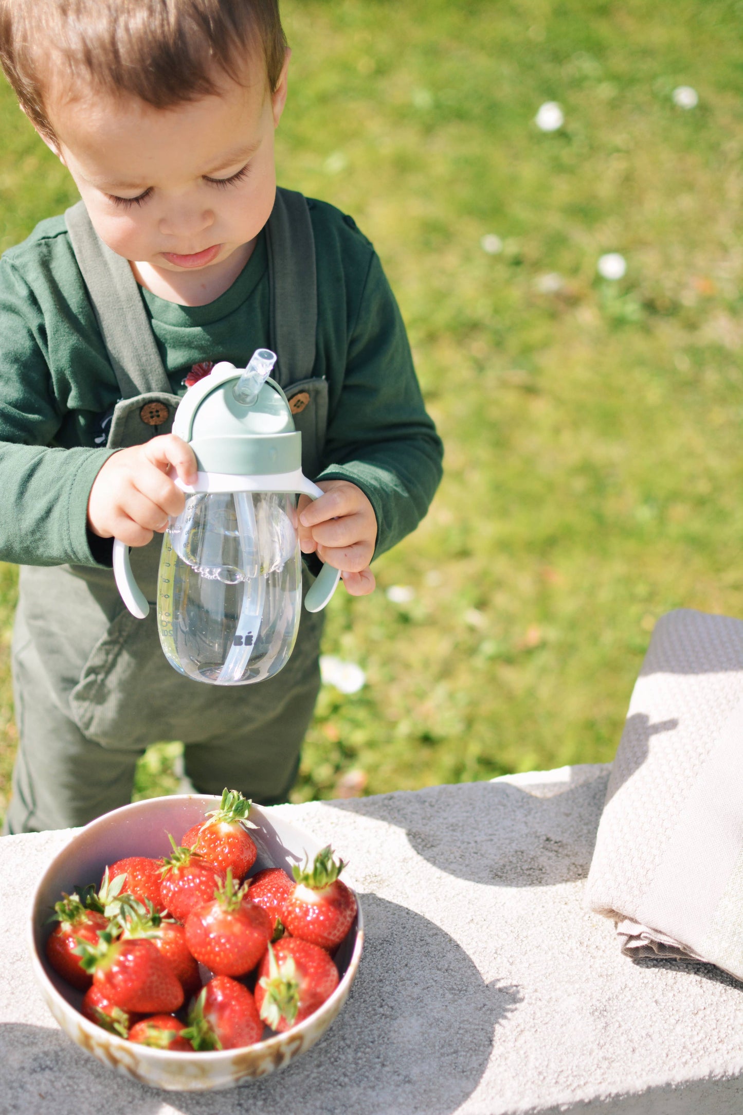 BEABA Straw Sippy Cup - Sage