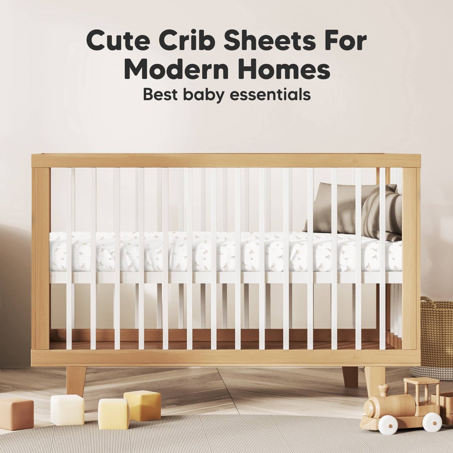 2-pack Organic Cotton Fitted Crib Sheet