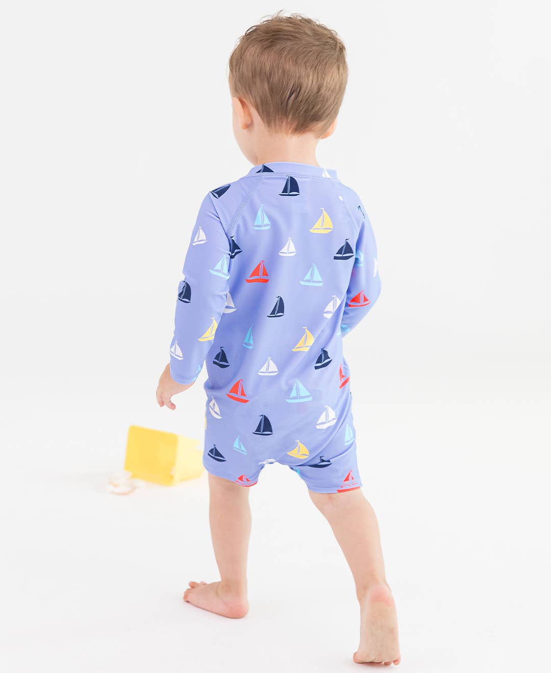 Baby Boys Down By The Bay Long Sleeve One Piece Rash Guard