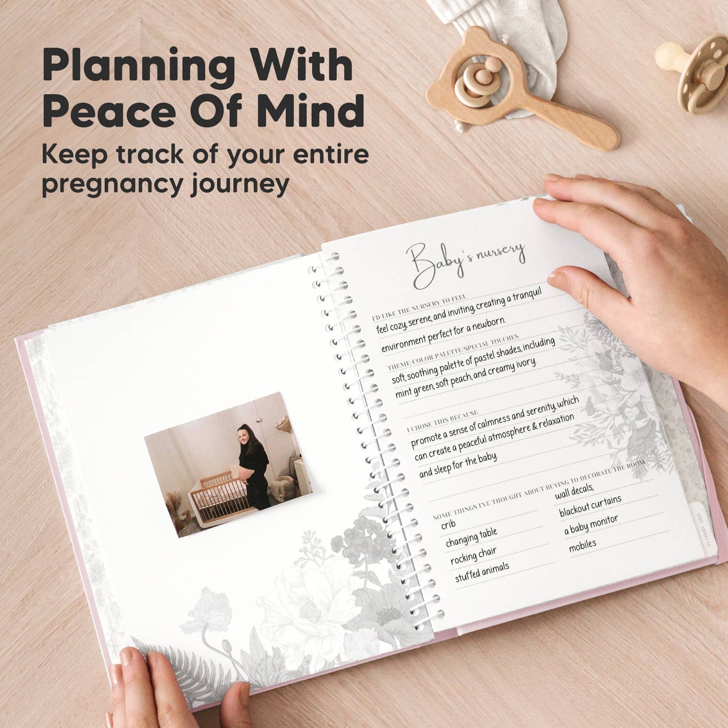 Blossom Pregnancy Journal Book for First Time Mom