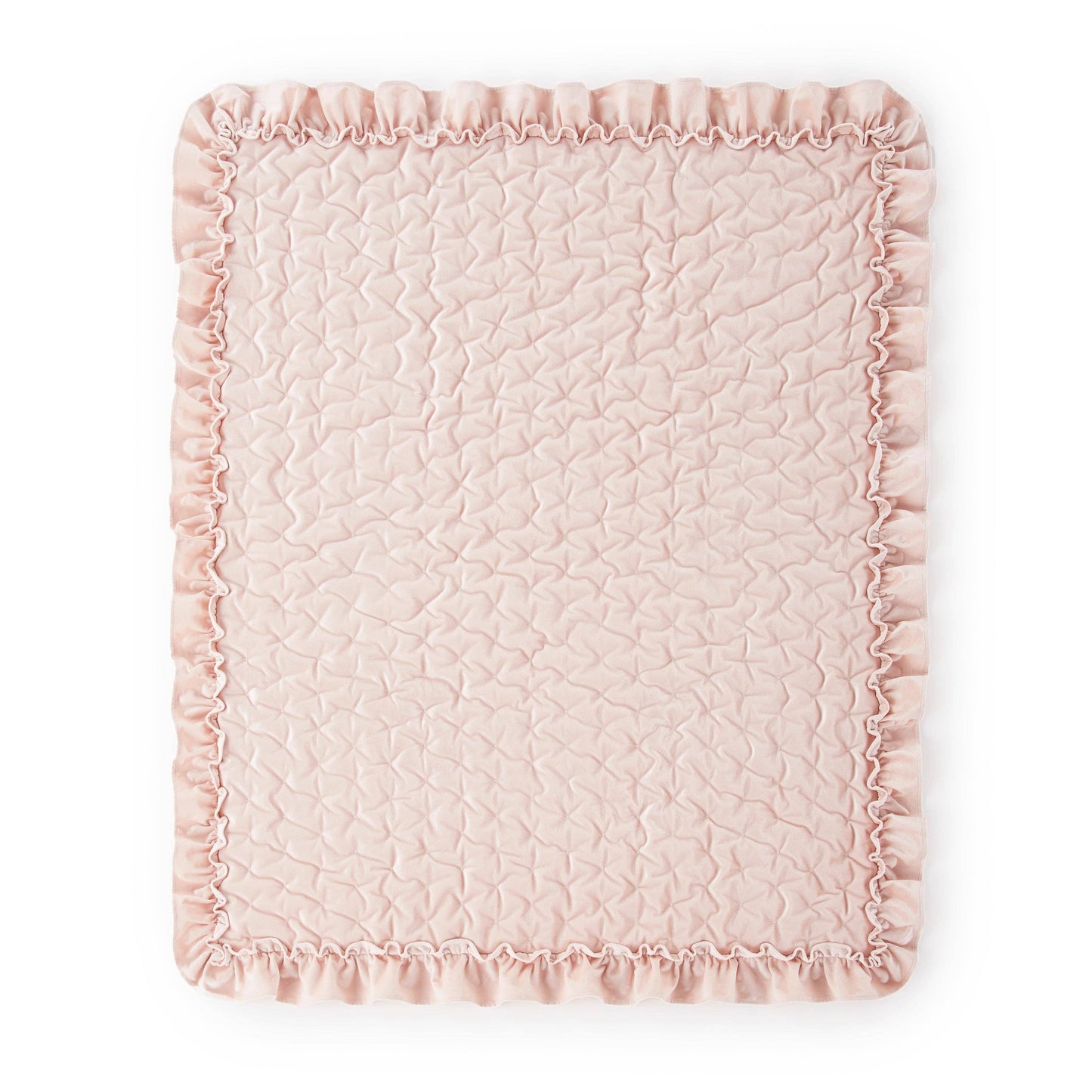Heritage Blush Velvet 4PC Crib Bedding Set