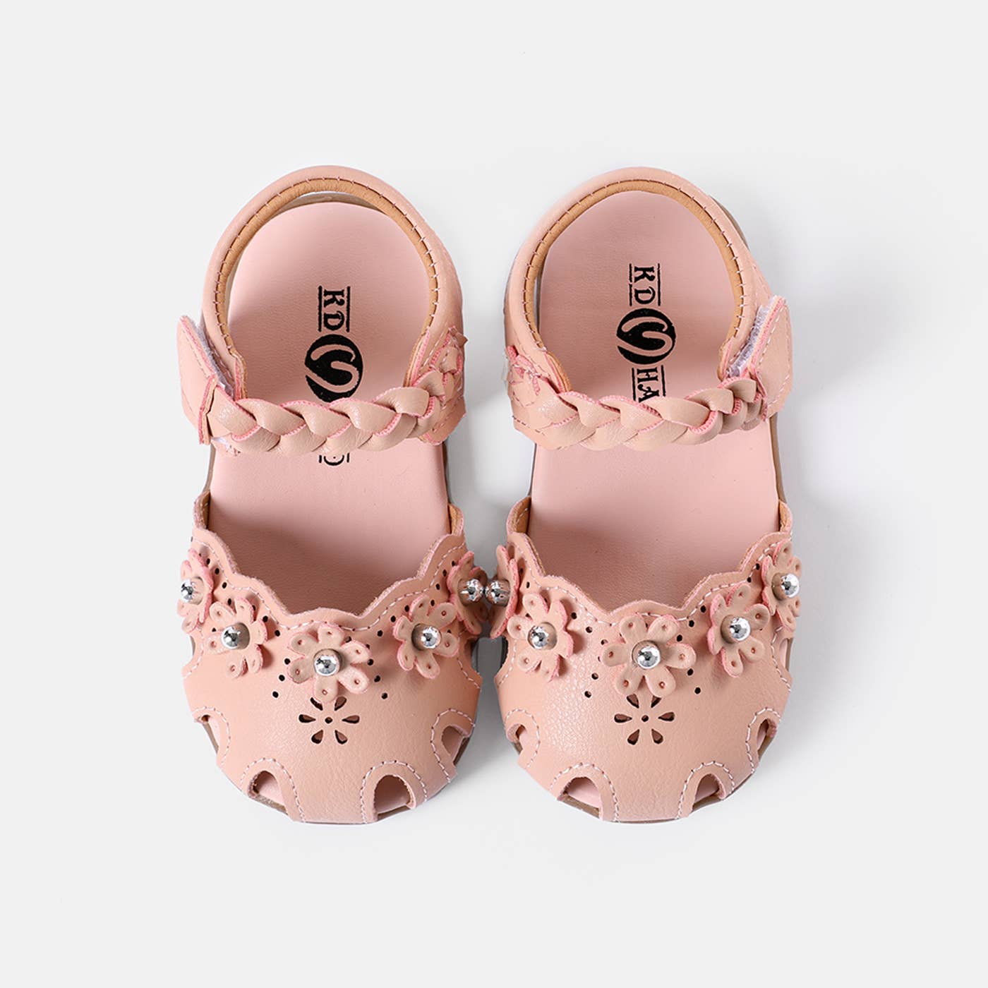 Toddler / Kid Floral Decor Braided Detail Sandals