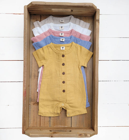 Baby Boy Girl ROMPER Jumpsuit One piece Buttoned Bobby