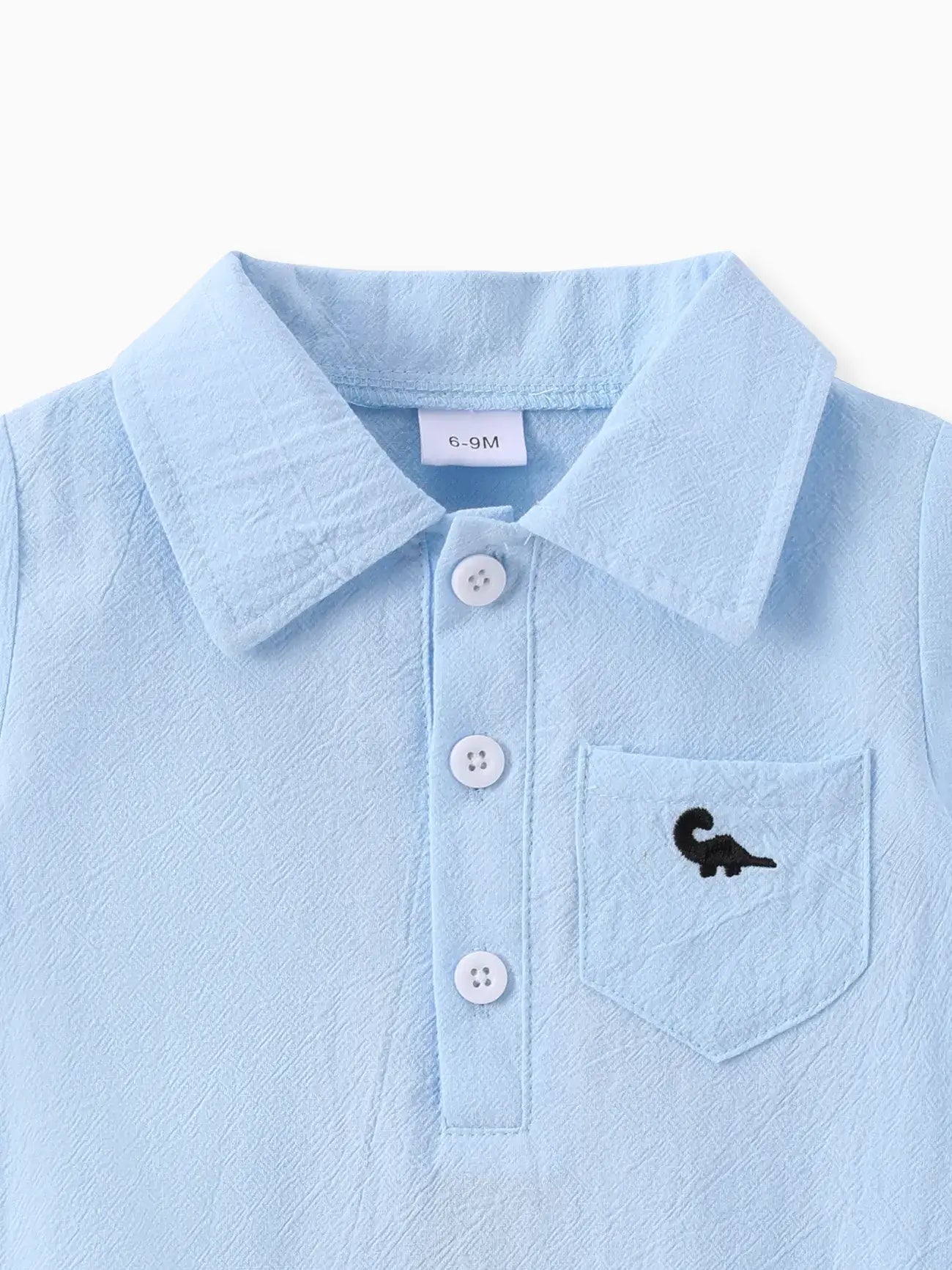Baby Boy 100% Cotton Jumpsuit Front Button with a Pocket