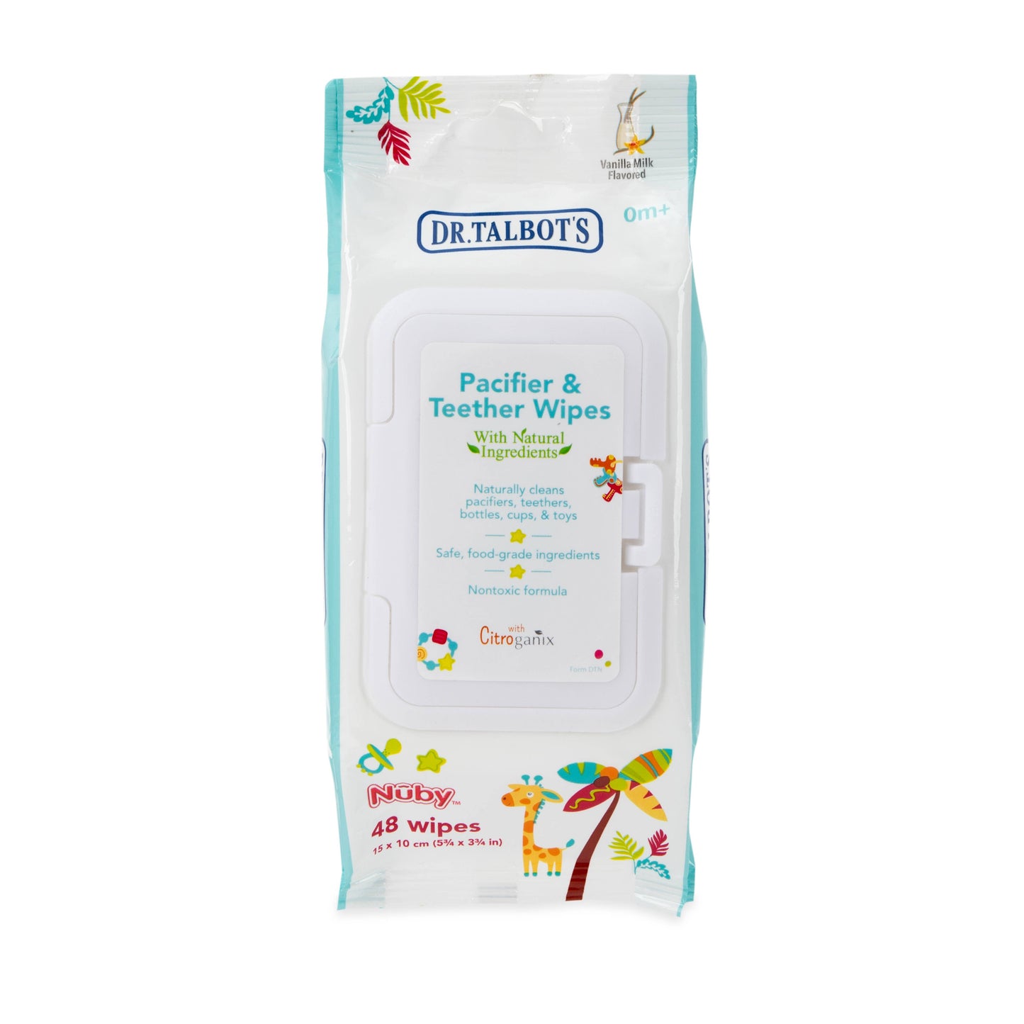 Pacifier and Teether Wipes, Vanilla Milk Flavor, 48 count