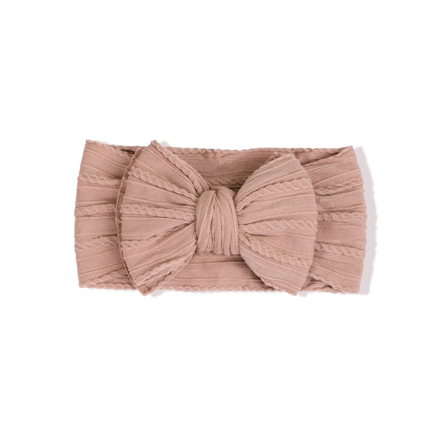 Cable knit Big bow Baby headband