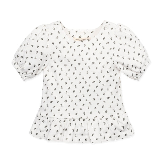 Organic Knit Peplum Top - Baby