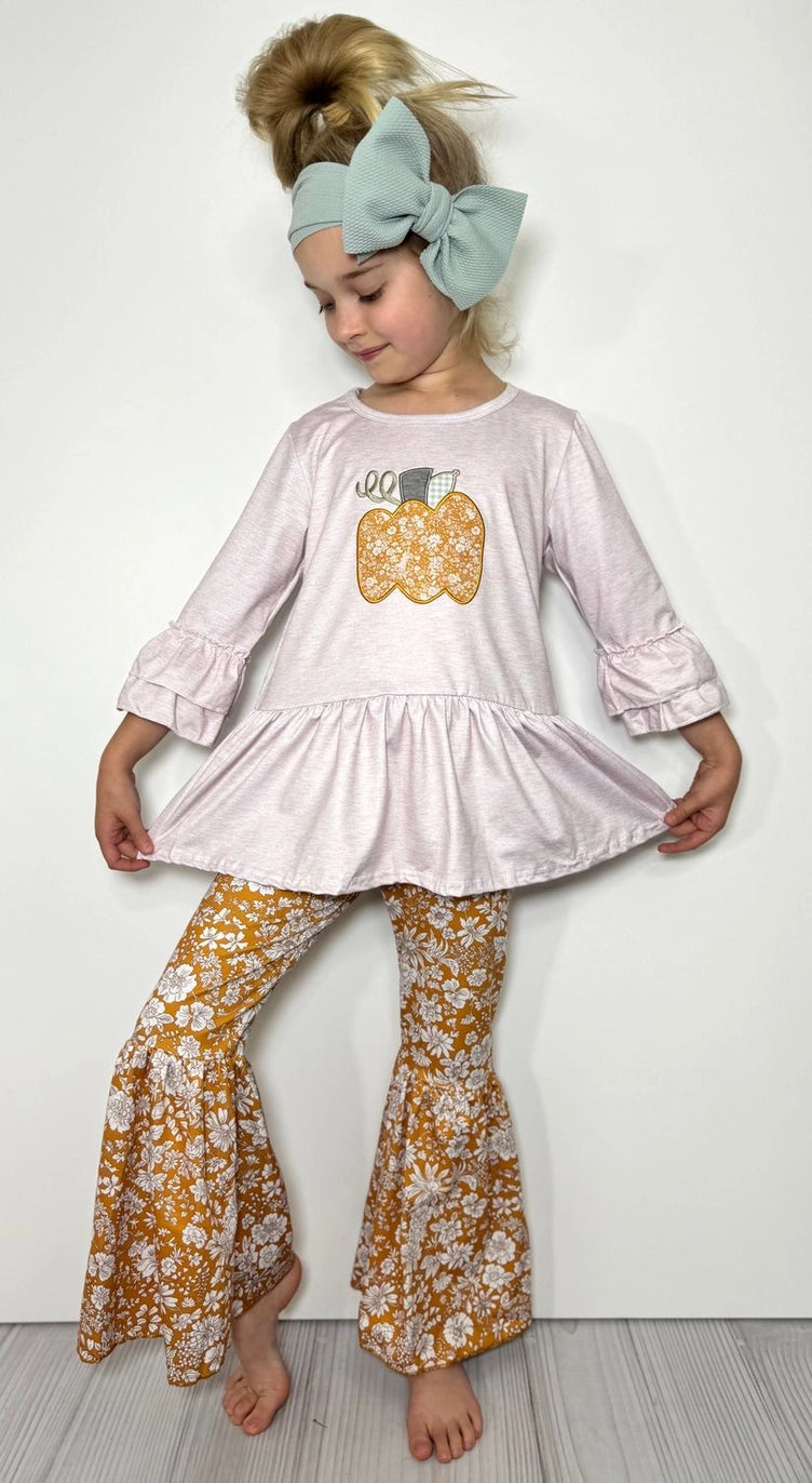 Clover Cottage 2PC Waverly Pumpkin Set- Girls