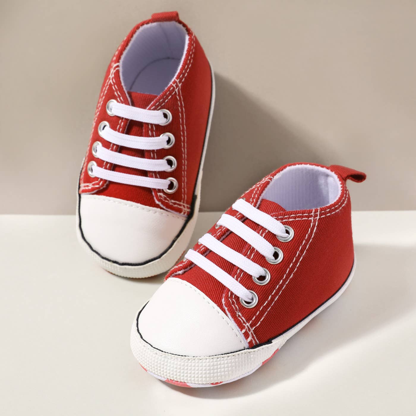 Baby / Toddler Simple Solid Lace Up Prewalker Shoes