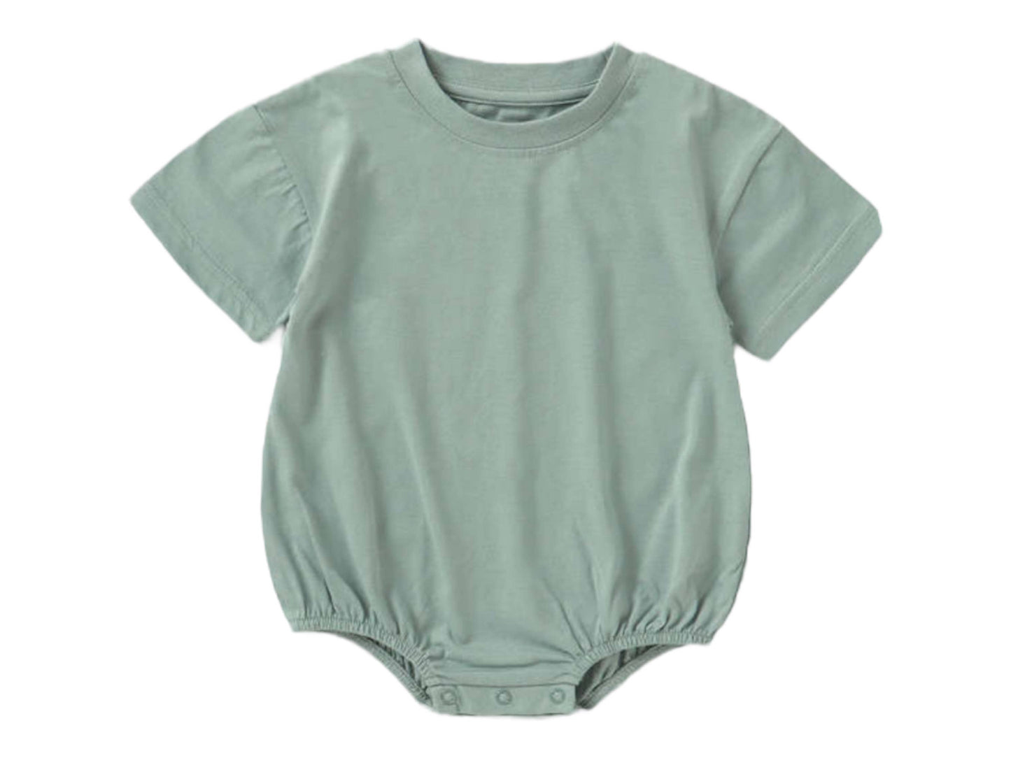 Bubble Baby romper organic oversized drop shoulder t-shirt