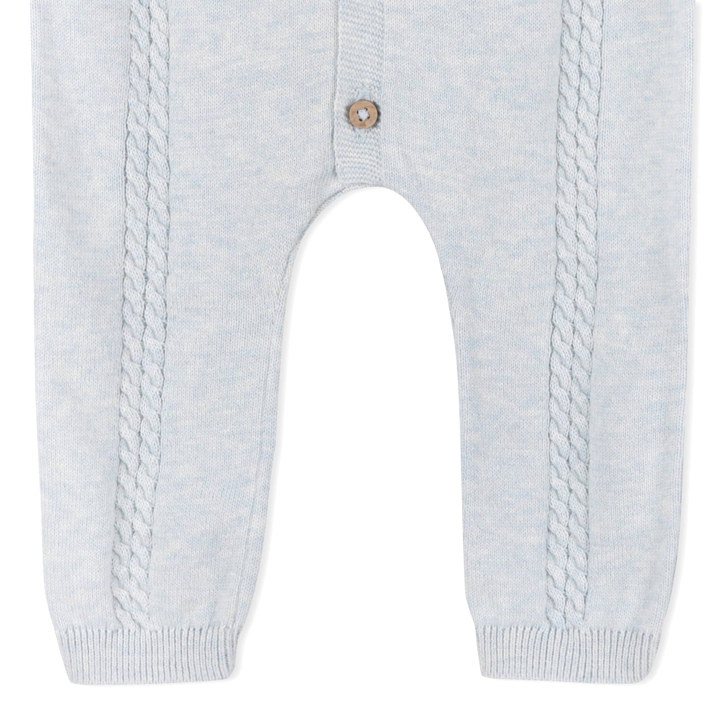 Pointelle Cable Knit Baby Jumpsuit -Organic Cotton -2 Colors