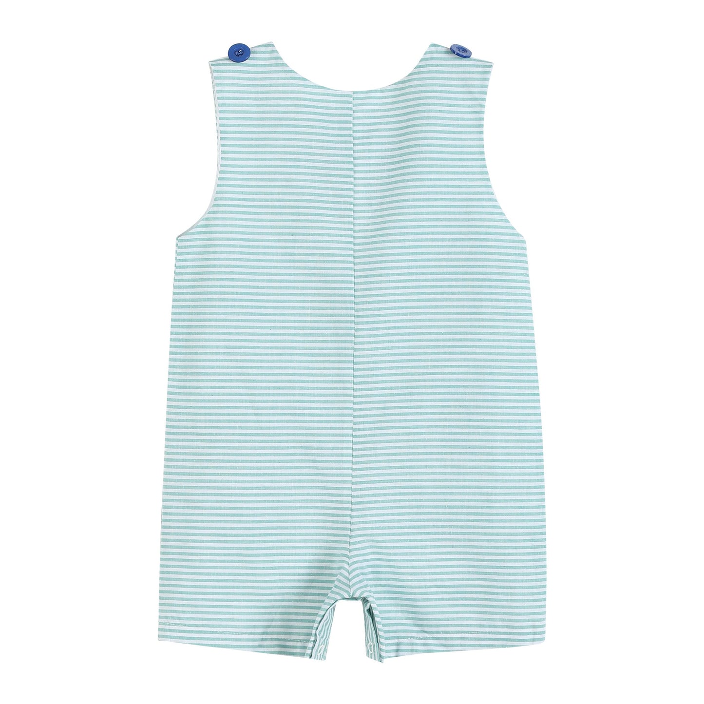 Aqua Striped Gator Shortall