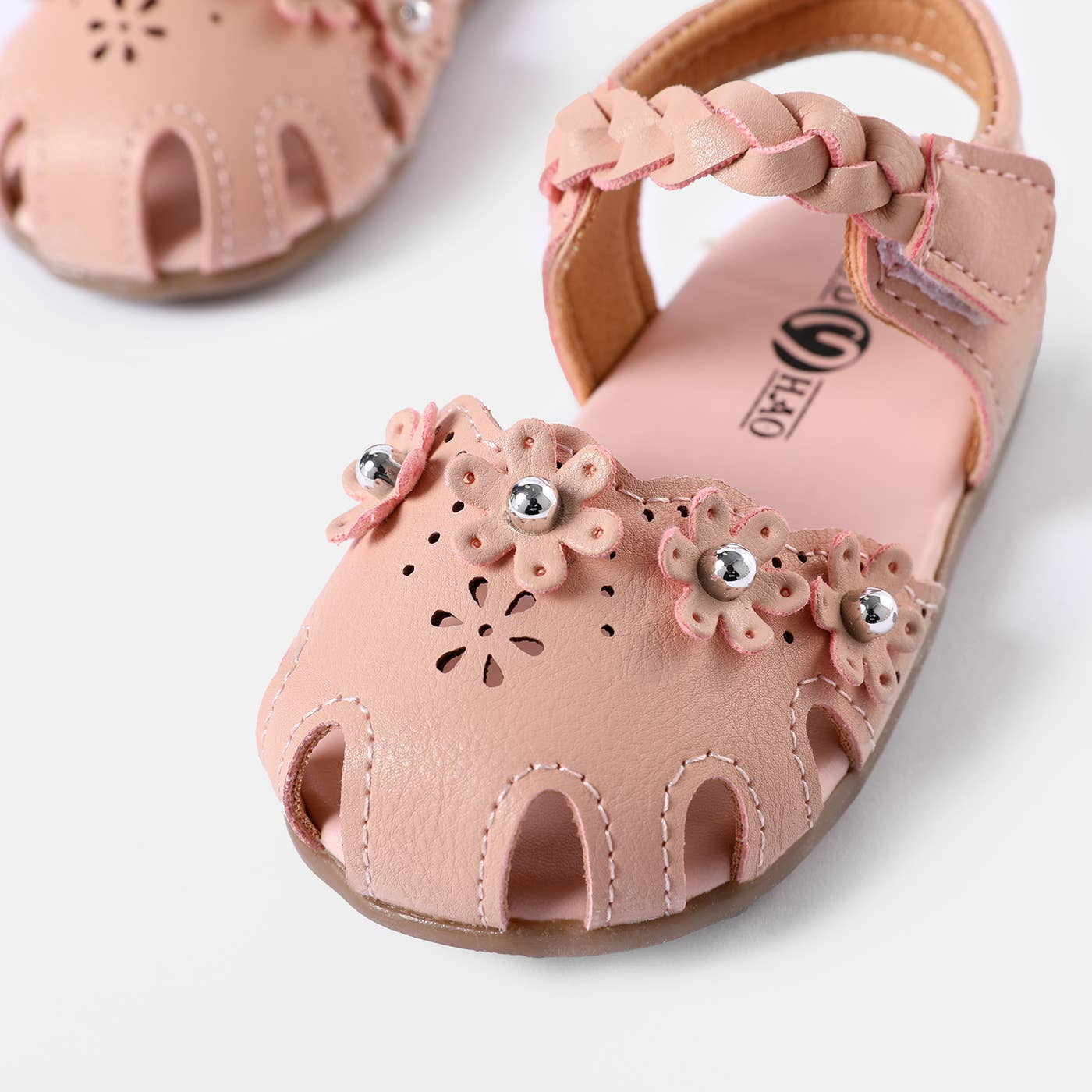 Toddler / Kid Floral Decor Braided Detail Sandals