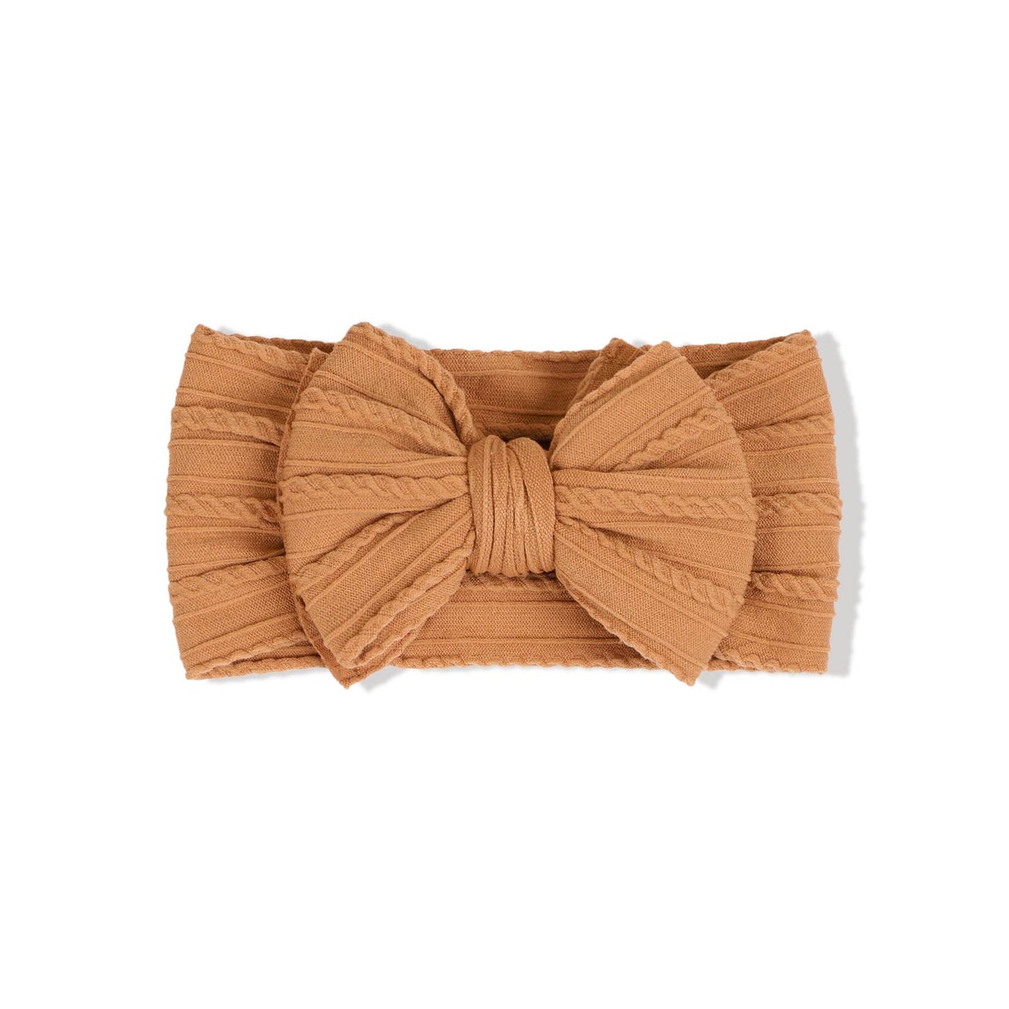 Cable knit Big bow Baby headband