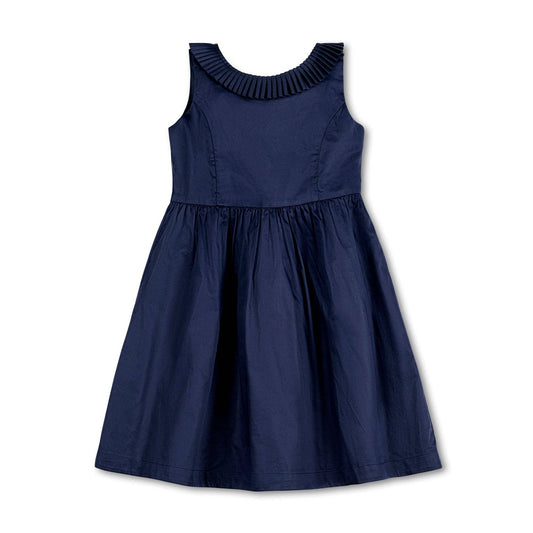 Pleated Collar Party Dress - Made with Organic Cotton